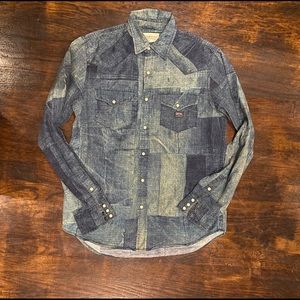 Denim Supply Ralph Lauren  Patchwork Shirt RRL  M